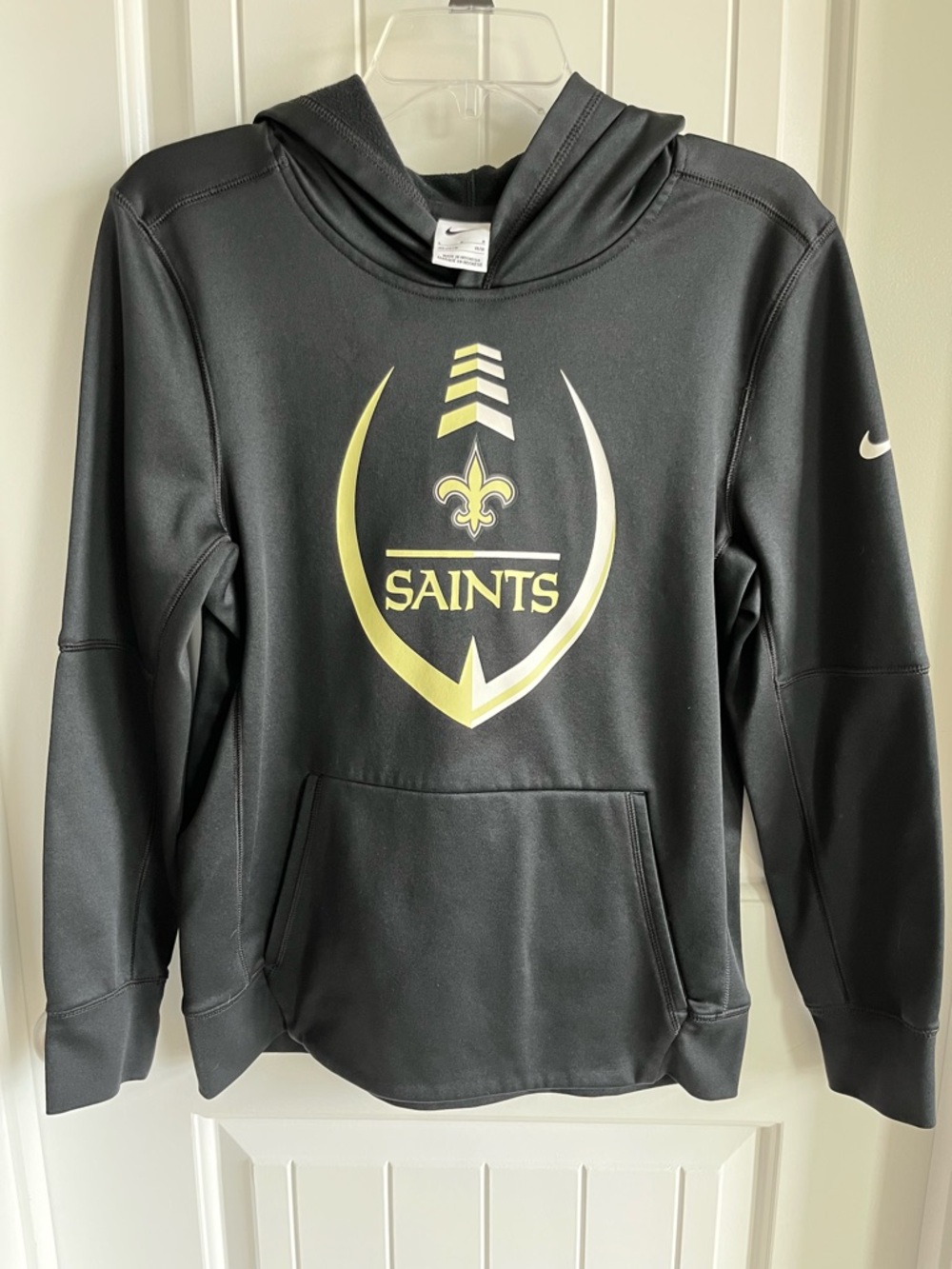 Youth NFL New Orleans Saints Nike Black Hoodie